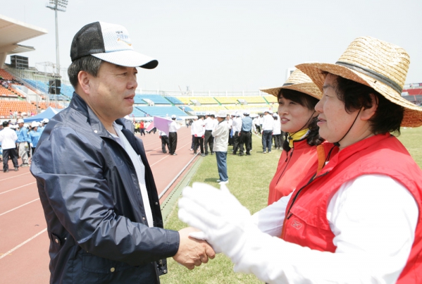 제16회 전주시민체육대회 주민들과 대화