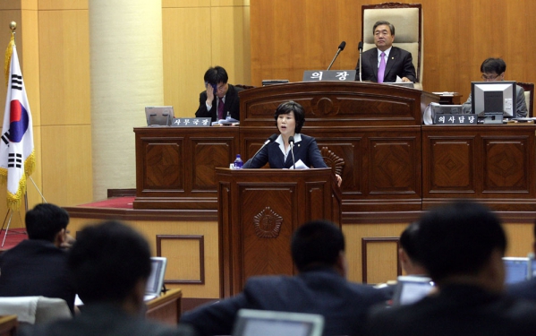 제262회 임시회  1차본회의 -일방통행로 주차장 면적관련