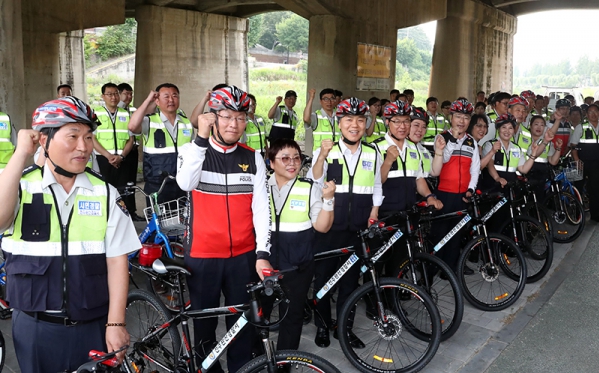 시민경찰 자전거 순찰대 발대식