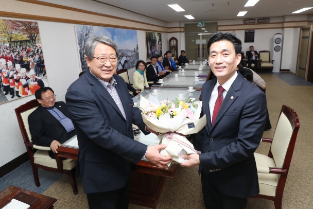 전주시의회 의장단 환영식