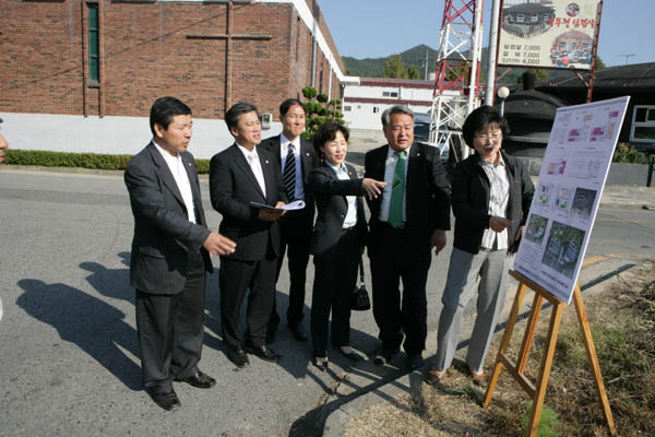 행정위원회 한스타일진흥원 신축예정지 현장활동
