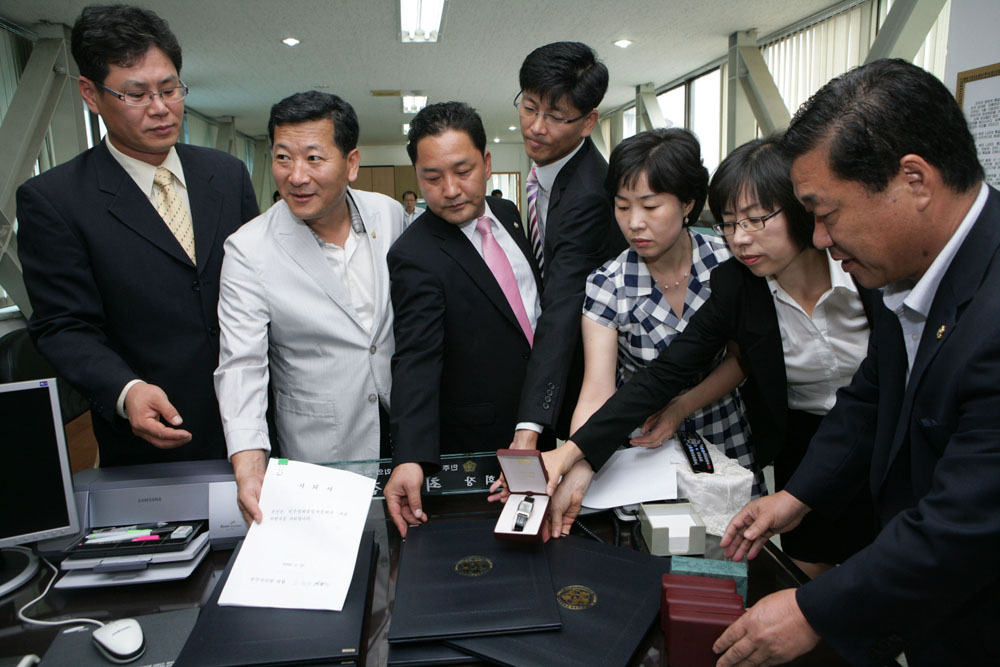 민주평통 위원직 사퇴 기자회견