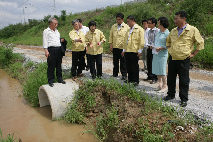 침수피해현장방문