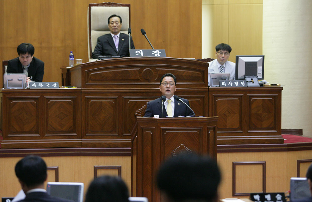 제9대 전반기 의장선거 장태영후보