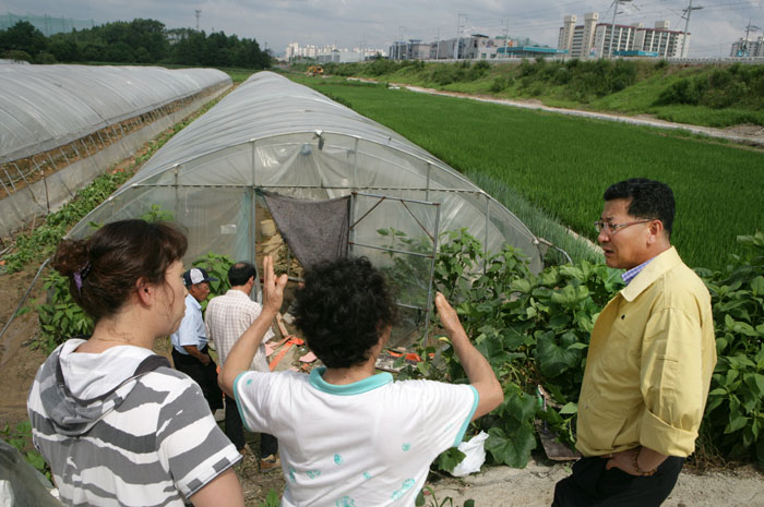 침수피해지역 현장방문