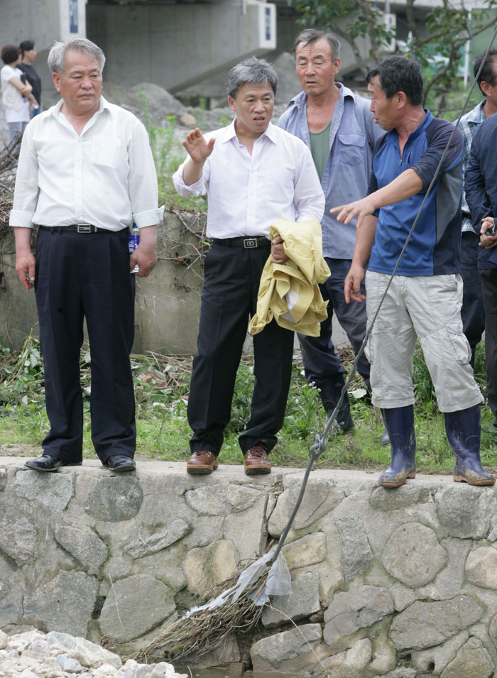 침수피해지역 현장방문