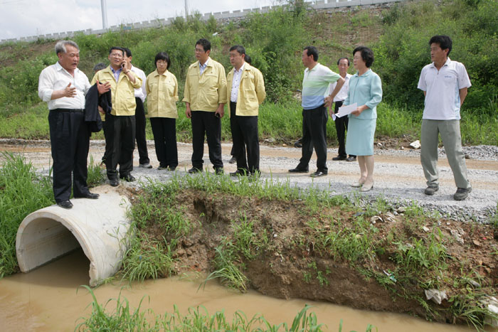 폭우 피해지역 현장방문