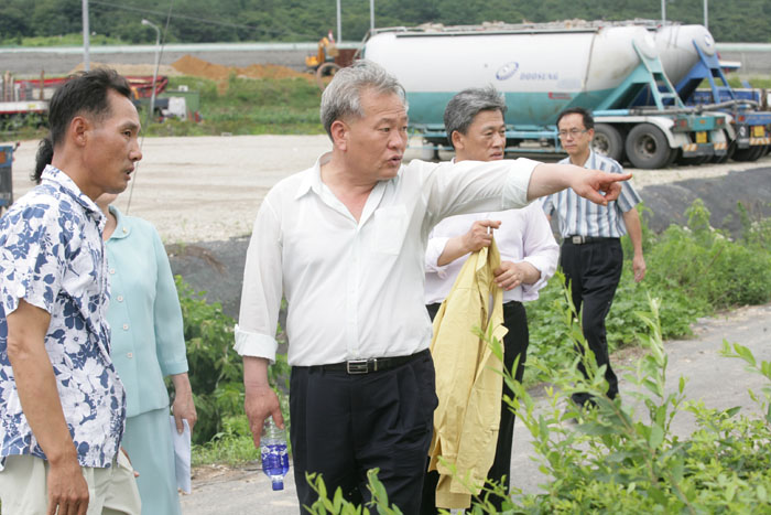 침수 피해지역 현장방문