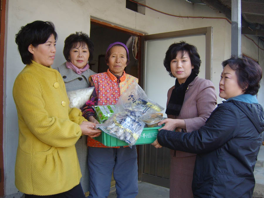 송천1동 독거노인 방문 현장활동