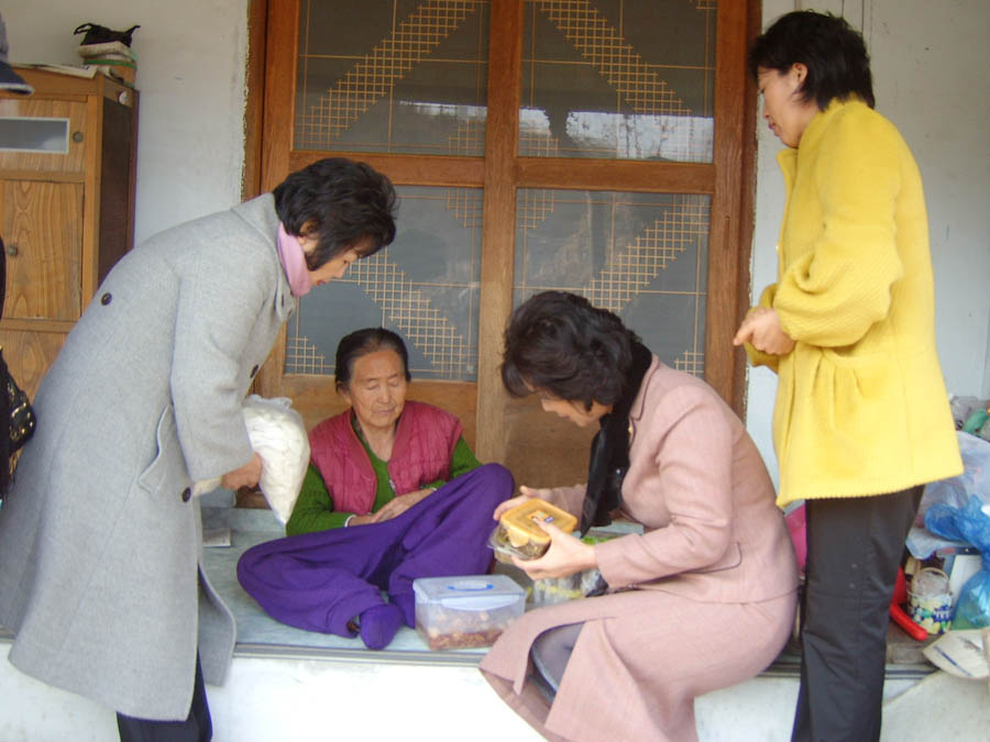 송천1동 독거노인 방문 현장활동