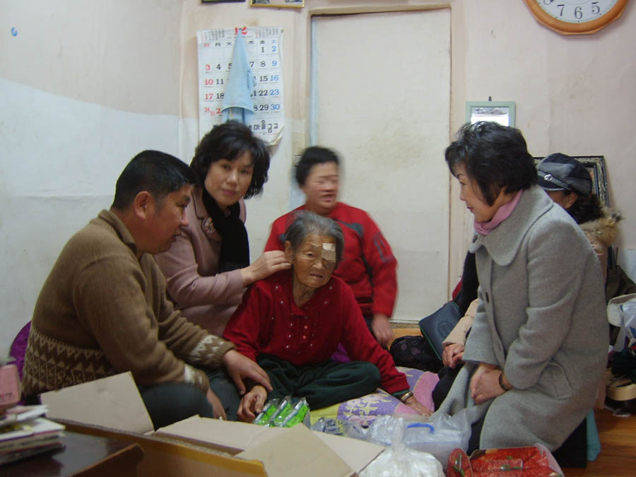 송천1동 독거노인 방문 현장활동