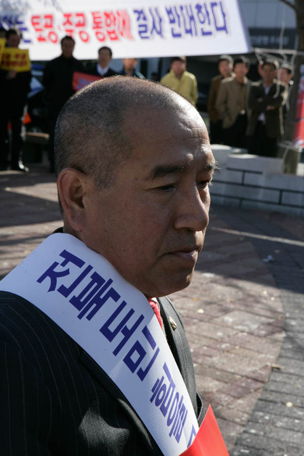 전주·완주 통합 혁신도시추진위원회 출범식 및 삭발식(오거리광장)