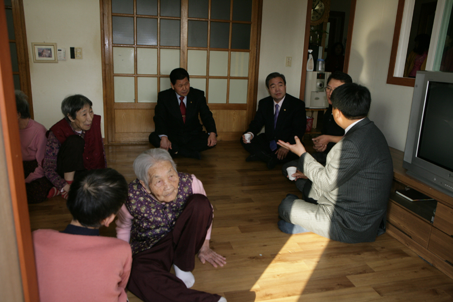 사회복지시설 방문 격려