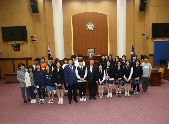 지방의회 체험교실(효정중학교)