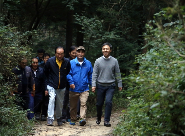 건지산 산책로에서