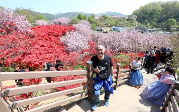 완산동 꽃동산에서