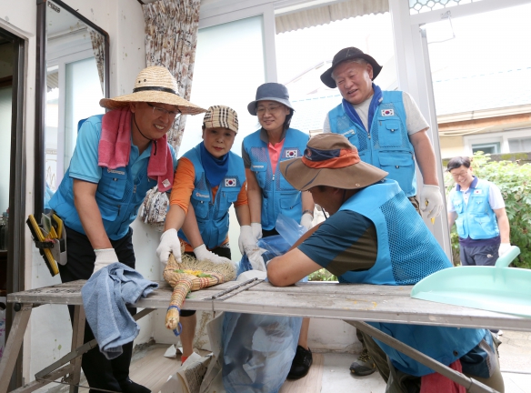 청주 수해지역 봉사활동