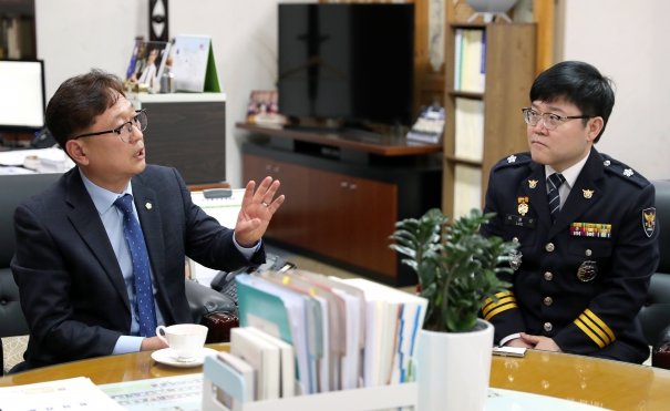 전주완산서장 전주시의회 방문