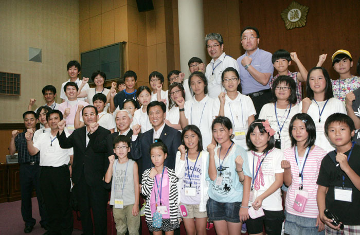 가고시마현 초등학생 전주시의회방문
