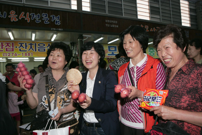 중앙시장에서 장보기