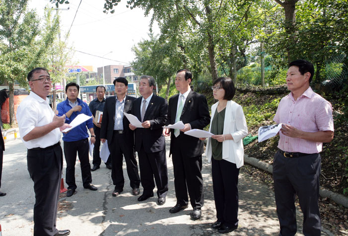 우호도서관 예정부지 현장활동