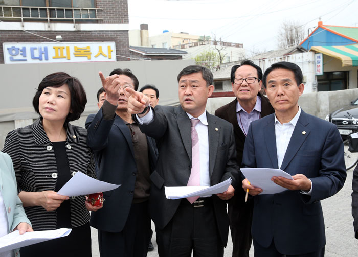 풍남문 주변 주차장부지 현장활동