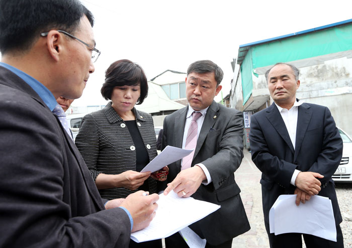 풍남문 주변 주차장확장 부지 현장활동