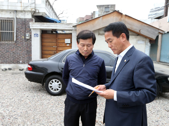 풍남문주변 주차장확장 관련 현장점검