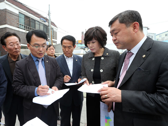 풍남문주변 주차장 확장관련 현장활동